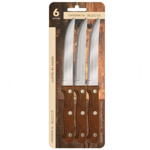 SELECTA SET 6P CUCHILLOS ASADO 1.2MM 241001