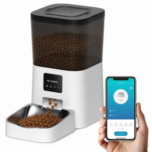 DISPENSADOR DE COMIDA C/CAMARA PARA MASCOTAS 4LT