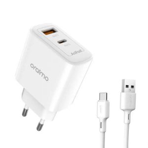 ORAIMO CARGADOR C/CABLE TYPE-C USB-A WHT OCW-E100D