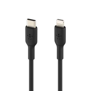 BELKIN CABLE USB-C TO LIGHTNING 1MTS CAA003BT1MBLK