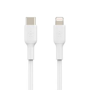 BELKIN CABLE USB-C TO LIGHTNING 1MTS CAA003BT1MWHT