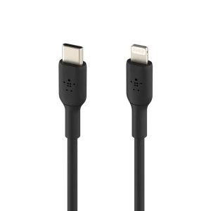 BELKIN CABLE USB-C TO LIGHTNING 1MTS WHT AC405BLK3