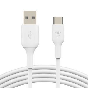 BELKIN CABLE USB-A TO USB-C 2MTS WHT CAB001BT2MWH