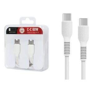 ROCA CABLE USB C 3A 60W 1M WHT ACC012423