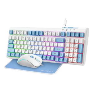 HAVIT TECLADO GAMING SET WHT KB897CM