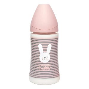 SUAV BIBERON 270 ML FISIOLOGICO+0M FLUJO 3P ROSA