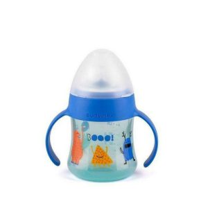 SUAV BOTELLA SILICONA ANTI-GOTEO 150 ML +4M AZUL