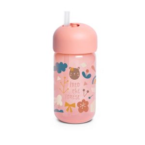 SUAV VASO ANTIDERRAME DE PAJITA 340 ML +18M ROSA