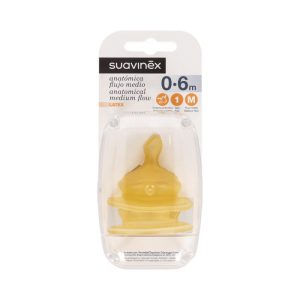 SUAV TETINA ANATOMICA LATEX 0-6M FLUJO M PACK X 2
