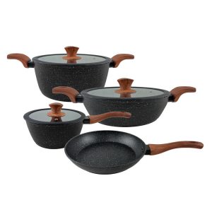 CUORI BATERIA D/COCINA 7P ALUM REC.MA 7P-PRETO